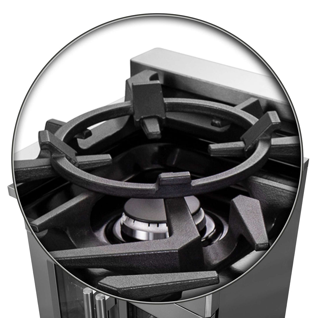 Forno Massimo 30-Inch Freestanding French Door Gas Range, 4 Burners, Convection Oven, Energy Efficient