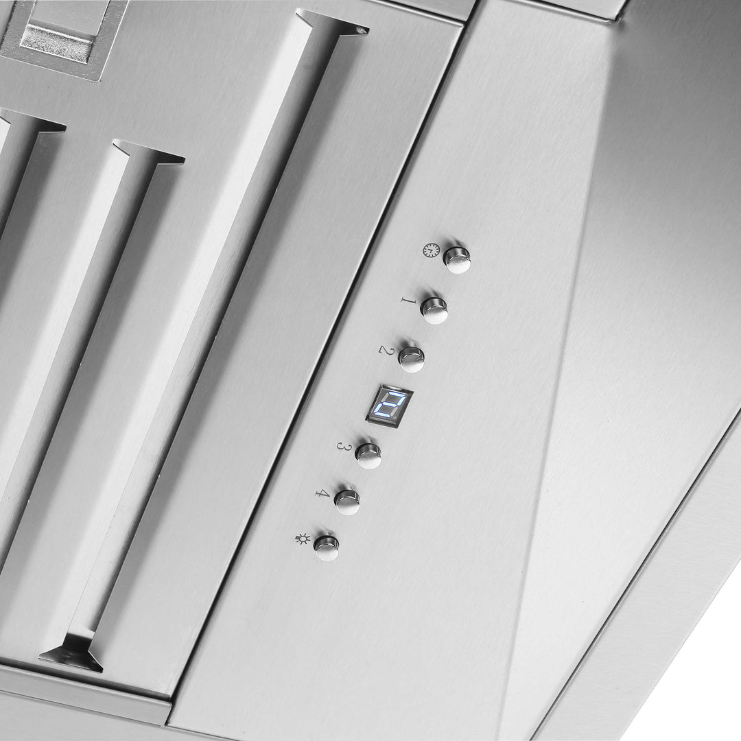 Forno Altilia 60-Inch Insert Range Hood, Stainless Steel, LED Lighting, Baffle Filters
