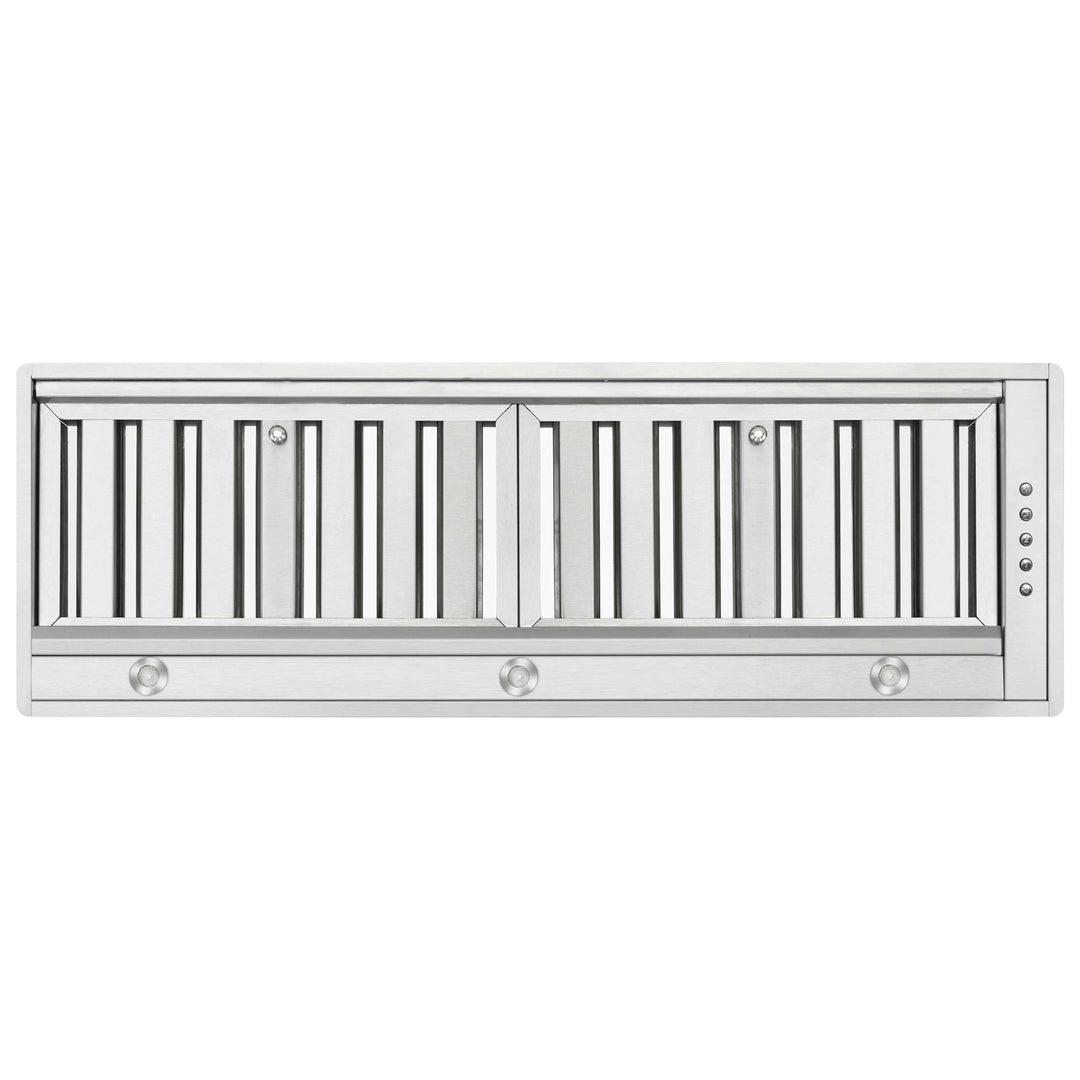 Forno Frassanito 36-Inch Recessed Range Hood, 450 CFM, Stainless Steel Baffle Filters, LED Lighting