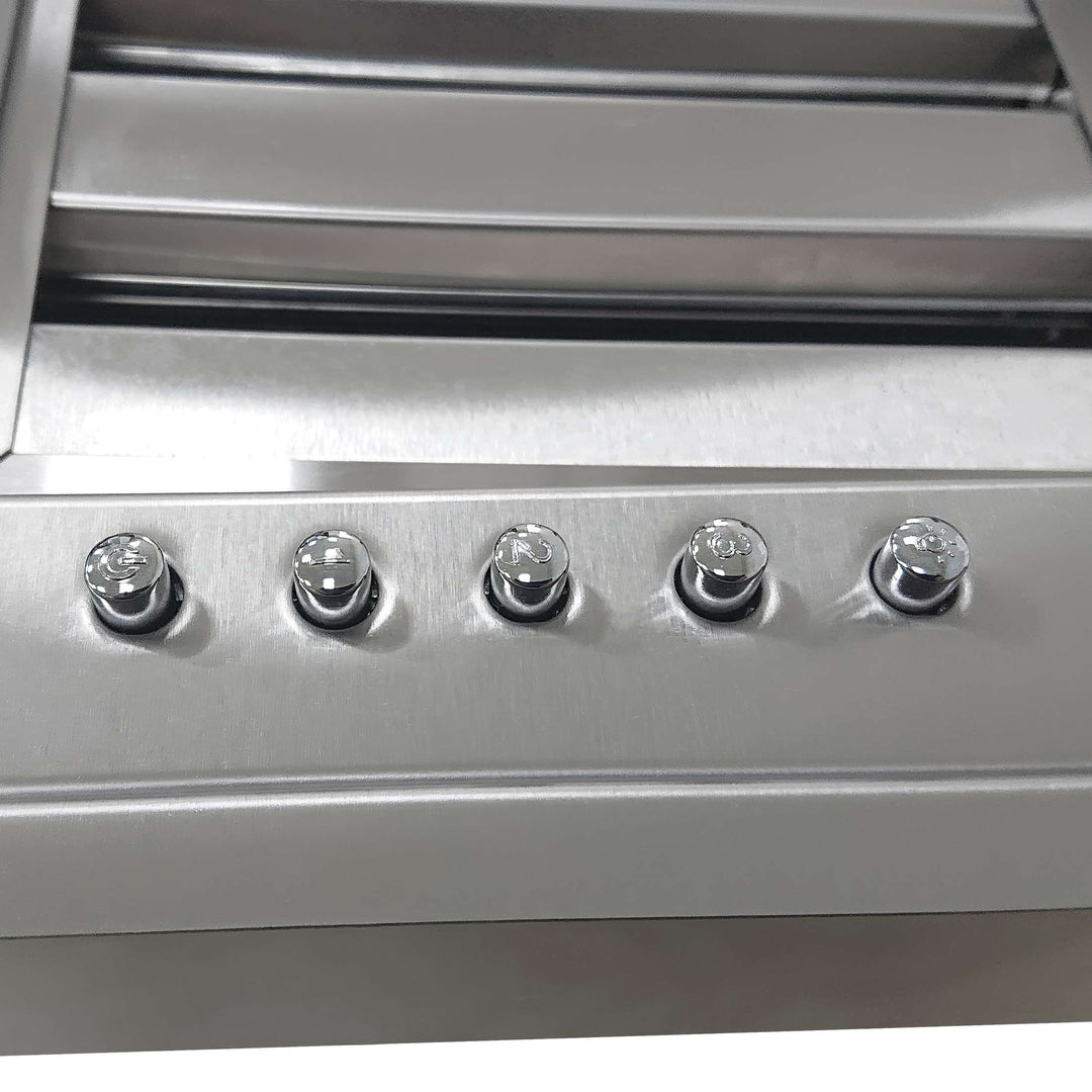 Forno Frassanito 36-Inch Recessed Range Hood, 450 CFM, Stainless Steel Baffle Filters, LED Lighting