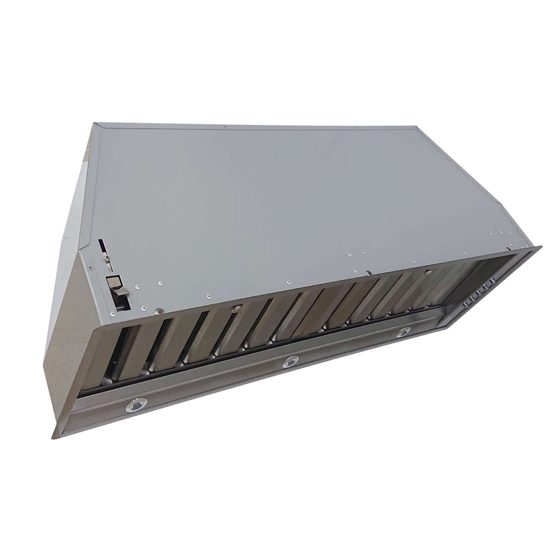 Forno Frassanito 36-Inch Recessed Range Hood, 450 CFM, Stainless Steel Baffle Filters, LED Lighting
