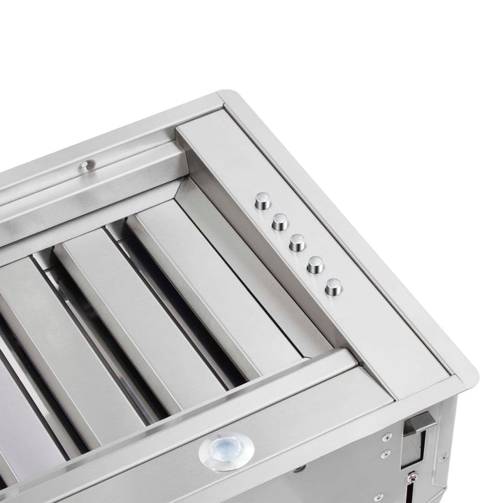 Forno Frassanito 60-Inch Recessed Range Hood, Stainless Steel Baffle Filters, LED Lighting