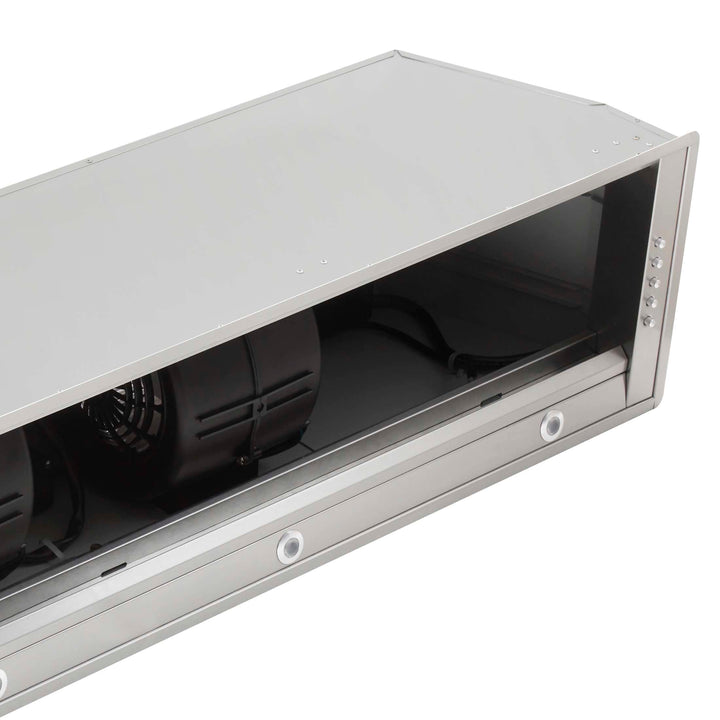 Forno Frassanito 60-Inch Recessed Range Hood, Stainless Steel Baffle Filters, LED Lighting