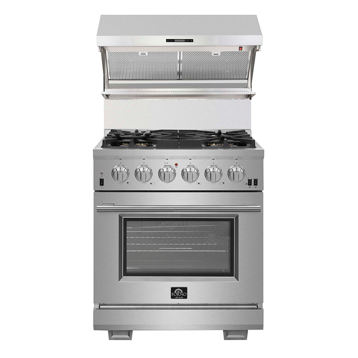 Forno Savona 30-Inch Wall Mount Range Hood, Hybrid Filters, Backsplash Included