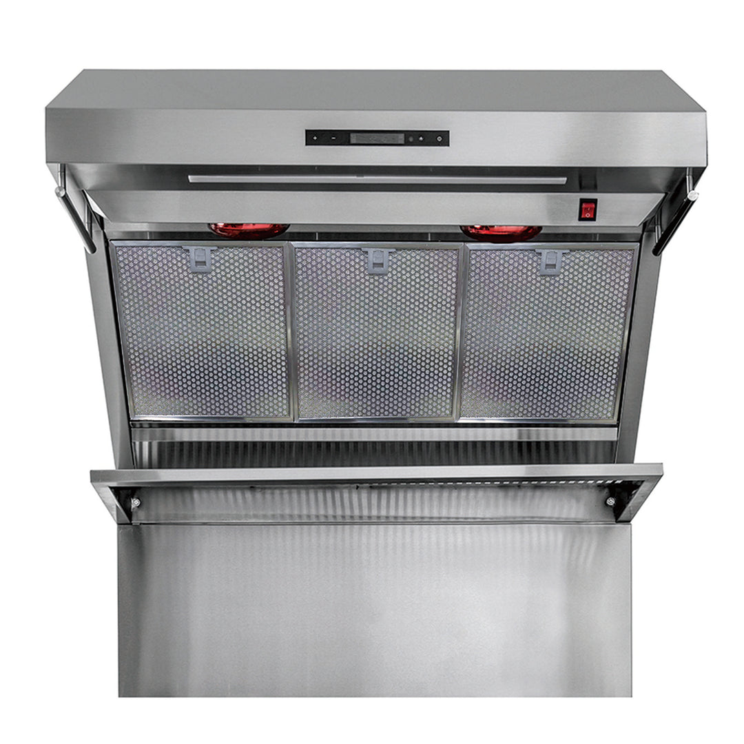 Forno Savona 36-Inch Wall Mount Range Hood, Hybrid Filters, Backsplash Included