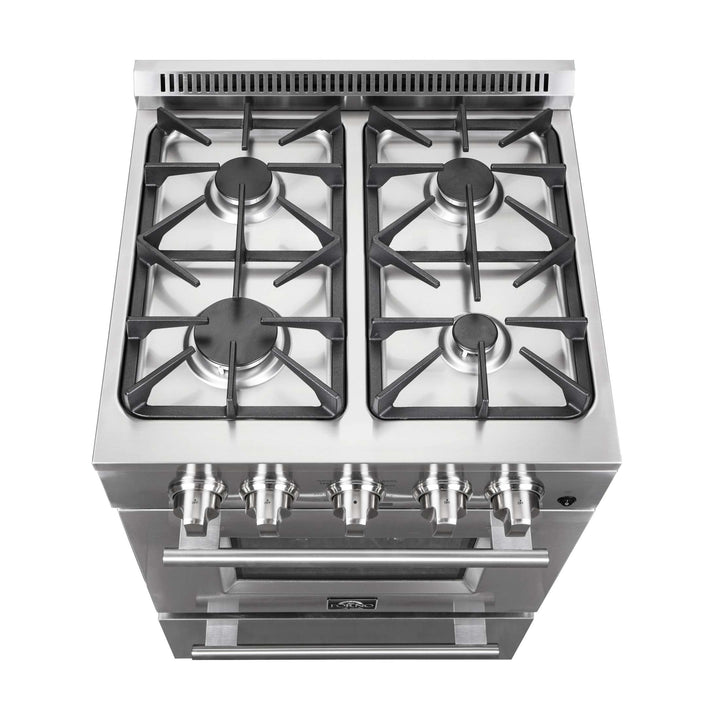 Forno Breno 24-Inch Freestanding Gas Range, Compact Design, Energy Efficient