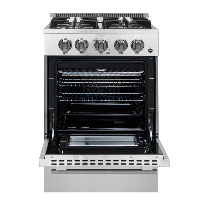 Forno Breno 24-Inch Freestanding Gas Range, Compact Design, Energy Efficient