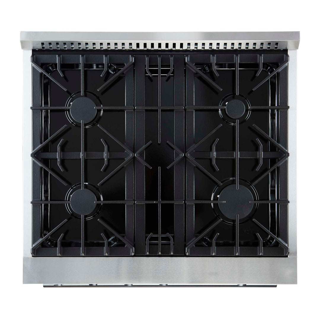 Marco 30-inch Gas Range Stainless Steel, 4 Burners 37,000 BTU, 4.32 cu.ft. Convection Oven