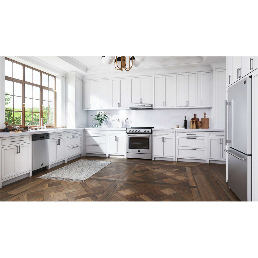 Forno Polo 18-Inch Built-In Stainless Steel Dishwasher, 8 Place Settings, ENERGY STAR Certified, 52 dBA