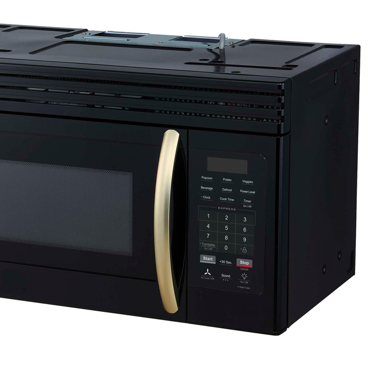 Forno Scalo 30-Inch Over the Range Microwave, Black – 1.6 cu.ft, 300 CFM Vent, Touch Control, LED Light