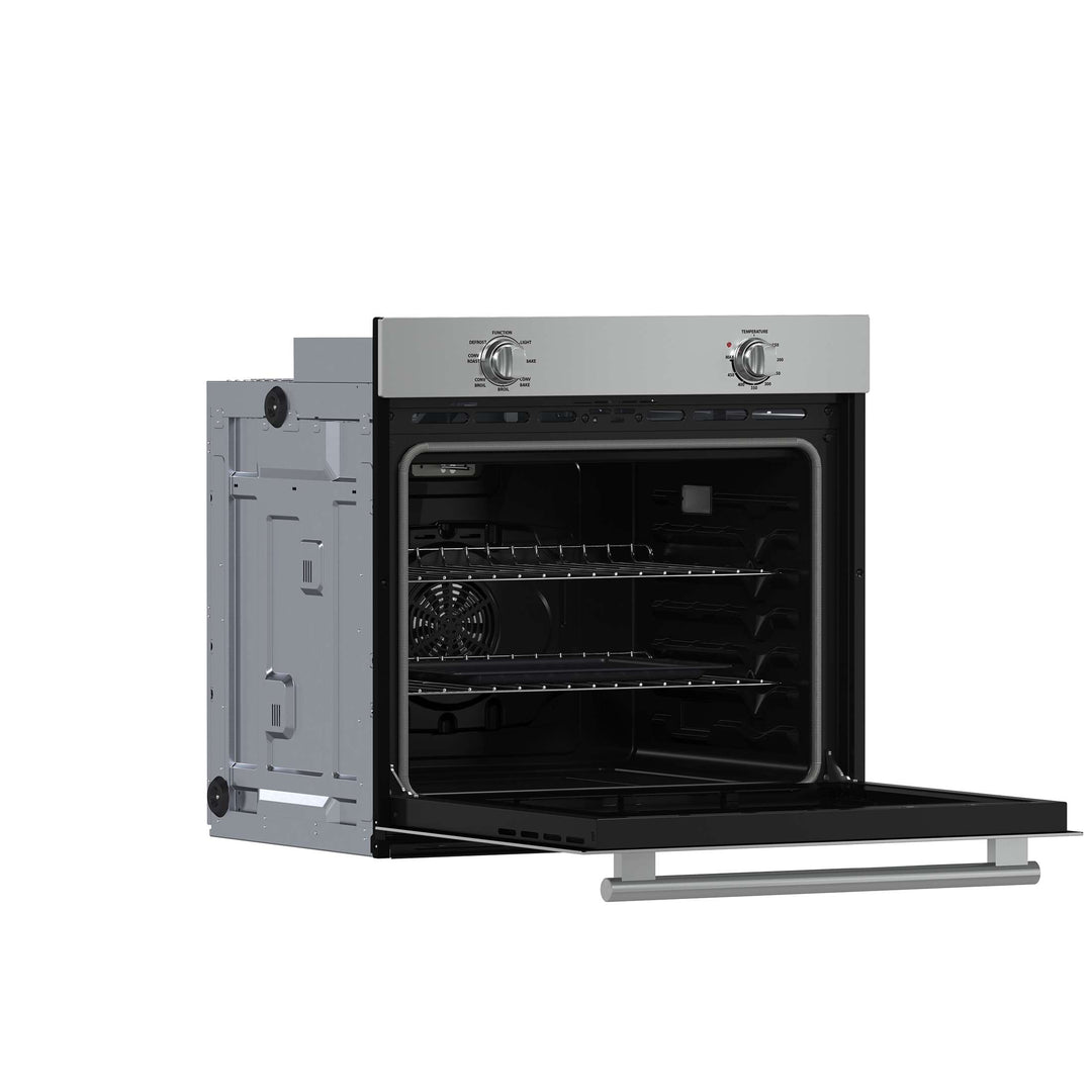 Forno Vomero 30-Inch Wall Oven, Stainless Steel, 5 cu.ft Capacity, 3550 Watts Convection, Mechanical Controls, Self-Cleaning Function