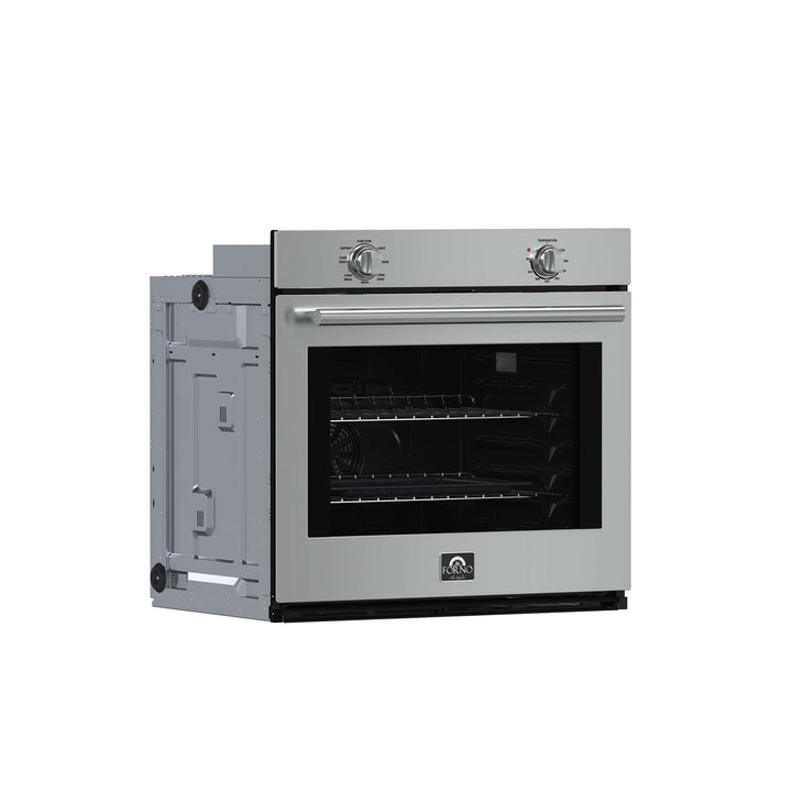 Forno Vomero 30-Inch Wall Oven, Stainless Steel, 5 cu.ft Capacity, 3550 Watts Convection, Mechanical Controls, Self-Cleaning Function