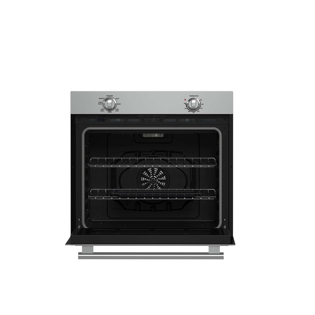 Forno Vomero 30-Inch Wall Oven, Stainless Steel, 5 cu.ft Capacity, 3550 Watts Convection, Mechanical Controls, Self-Cleaning Function