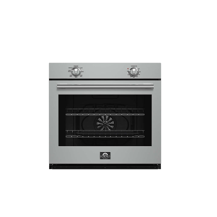 Forno Vomero 30-Inch Wall Oven, Stainless Steel, 5 cu.ft Capacity, 3550 Watts Convection, Mechanical Controls, Self-Cleaning Function