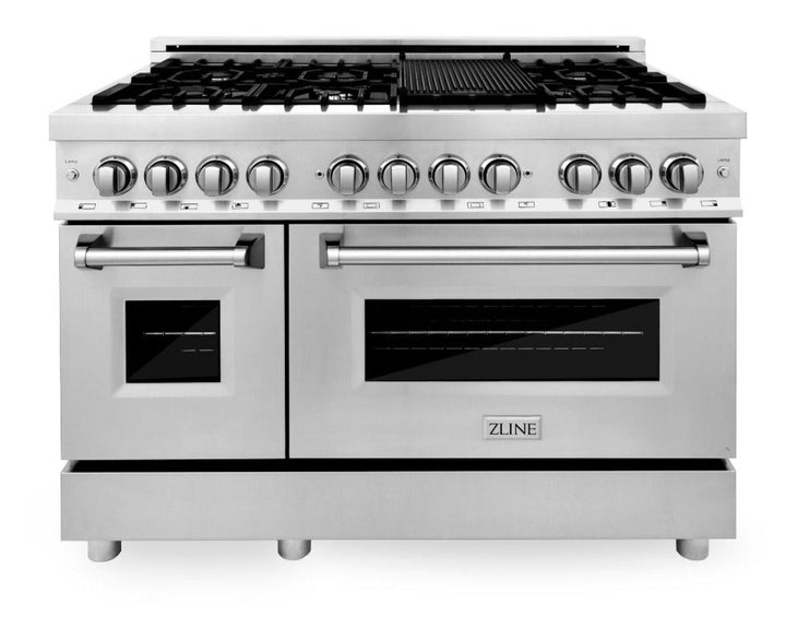 ZLINE Appliance Set –  48" Range, Range Hood, Microwave, Dishwasher, AS-RA48-5