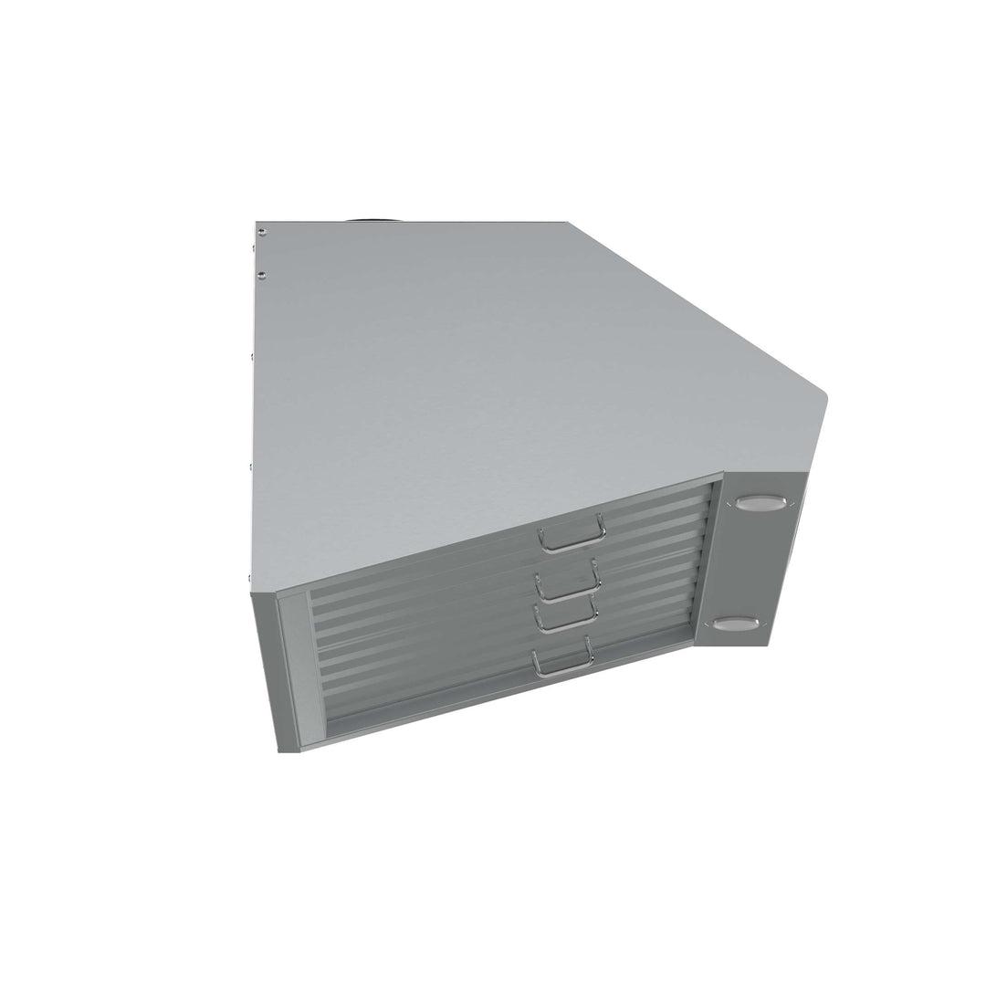 Forno Palazzo 30-Inch Wall Mounted Range Hood, Stainless Steel, Heavy Duty Baffle Filters, Remote Control