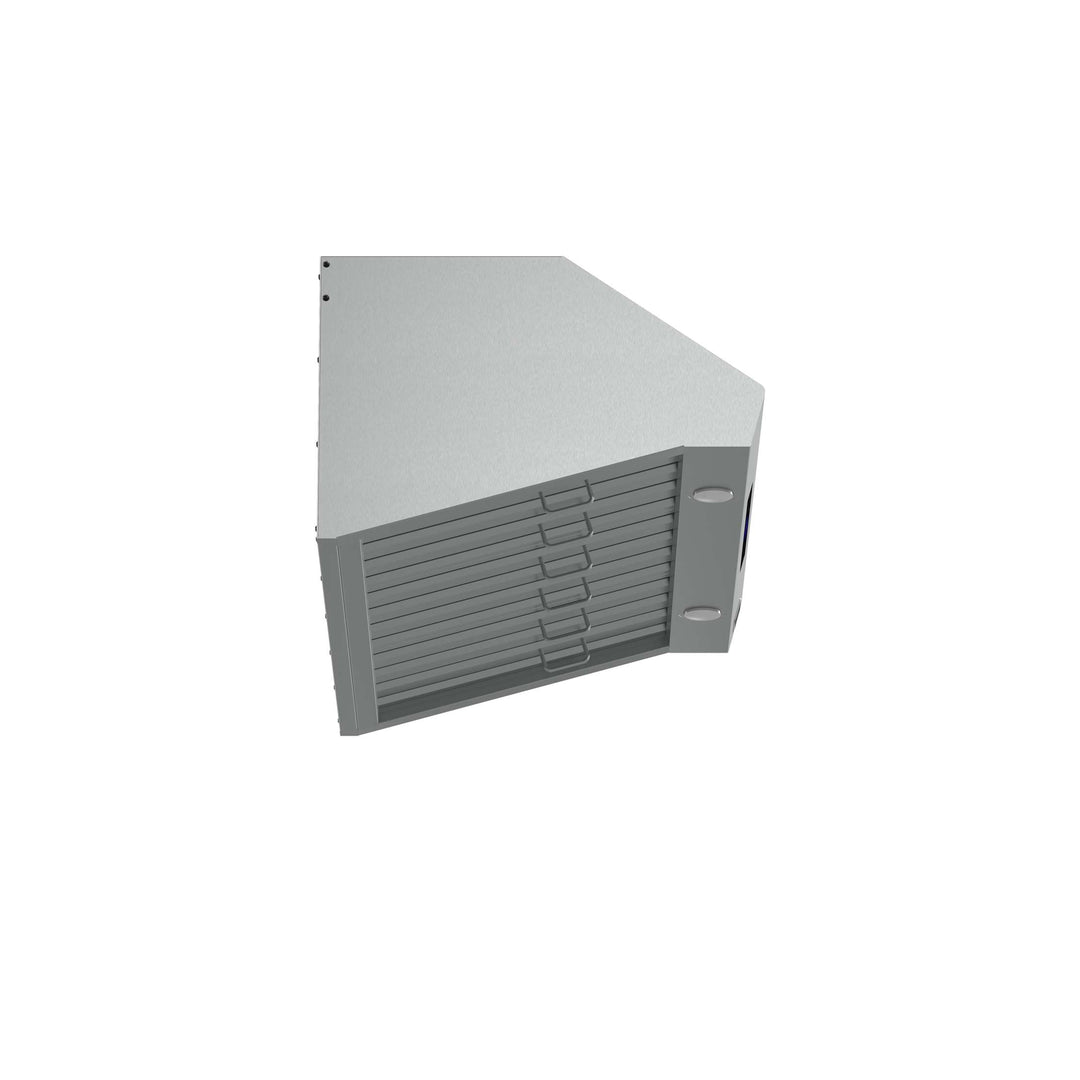 Forno Palazzo 36-Inch Wall Mounted Range Hood, Stainless Steel, Heavy Duty Baffle Filters, Remote Control