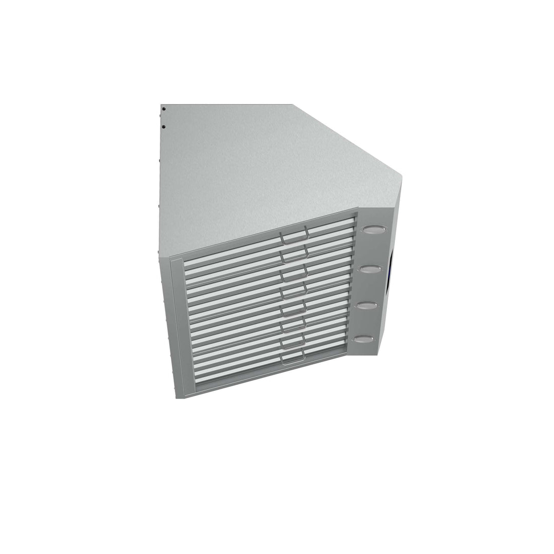 Forno Palazzo 48-Inch Wall Mounted Range Hood, Stainless Steel, Heavy Duty Baffle Filters, Remote Control