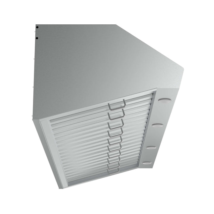 Forno Palazzo 60-Inch Wall Mounted Range Hood, Stainless Steel, Heavy Duty Baffle Filters, Remote Control