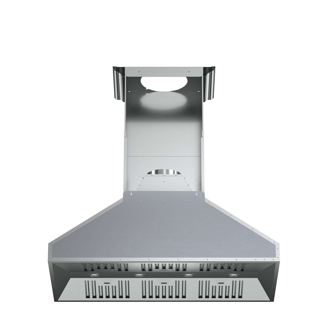 Forno Orvieto 48-Inch Wall Mount Range Hood, LED Lighting, Heavy Duty, Stainless Steel