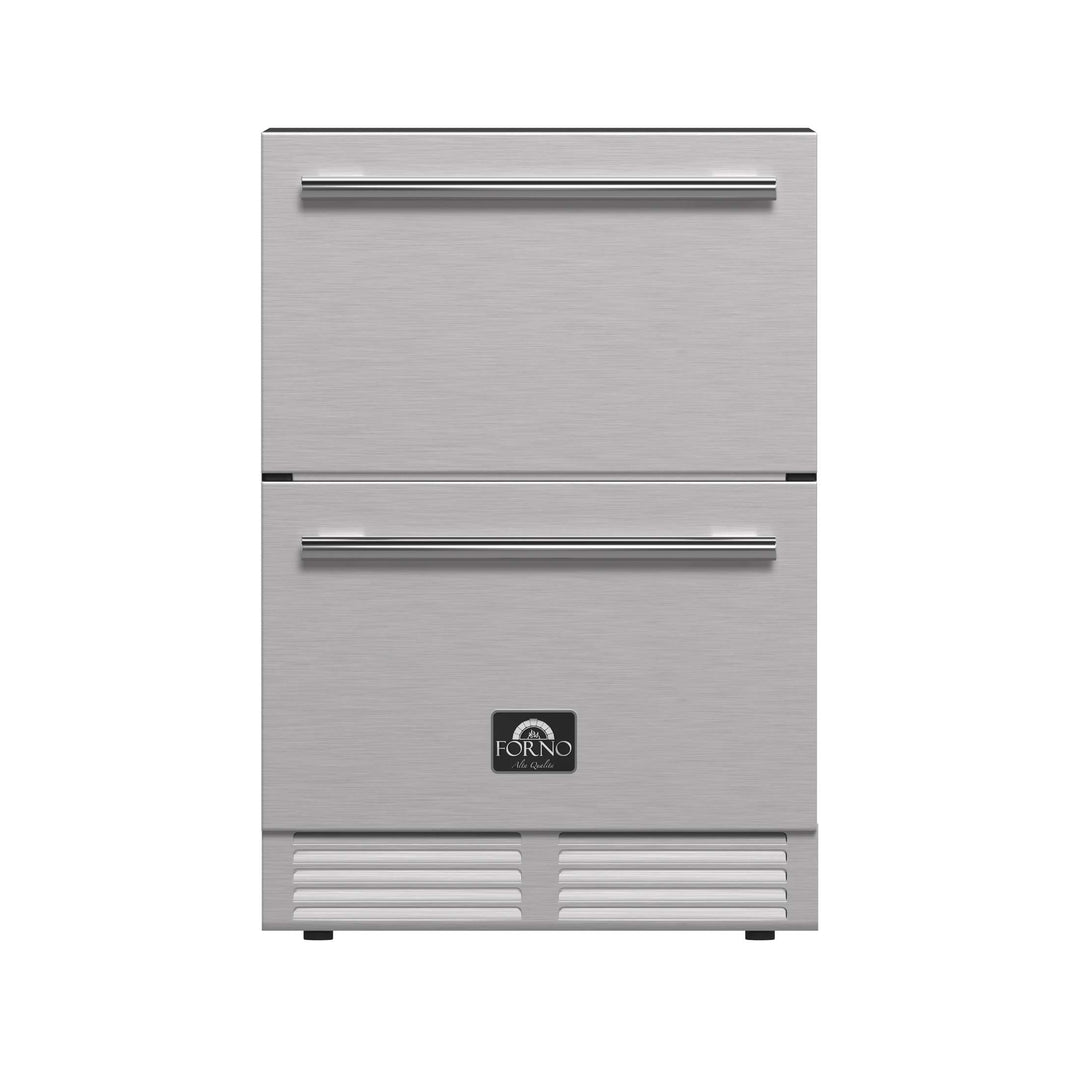 Forno Cosenza 24" Built-In Indoor/Outdoor Drawer Freezer with Ice Maker, 4.69 cu.ft.