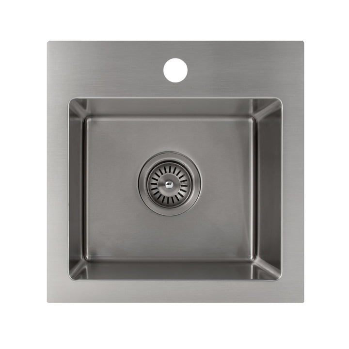 ZLINE 15 in. Donner Topmount Single Bowl Bar Kitchen Sink in Stainless Steel (STS-15)