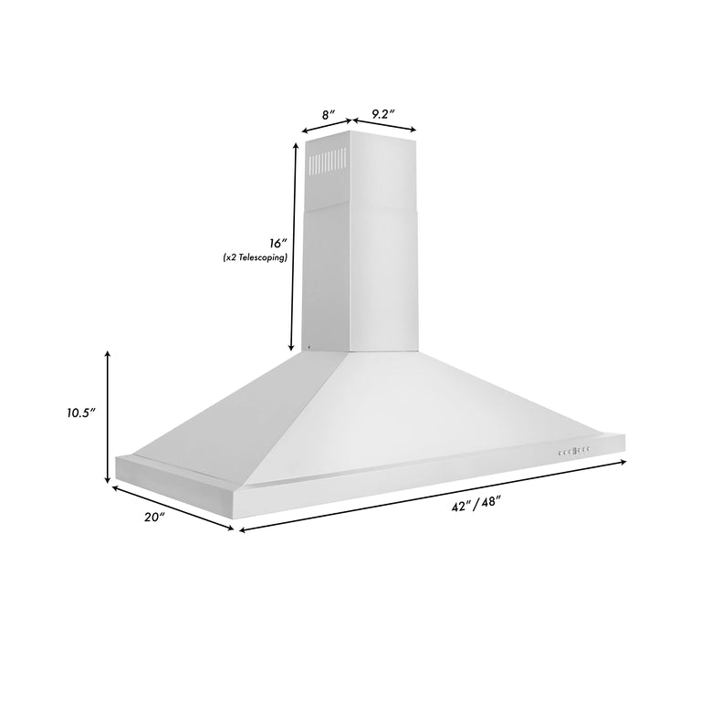 ZLINE Appliance Package - 48" Gas Range, Range Hood and Microwave Drawer, 3KP-SGRRH48-MW