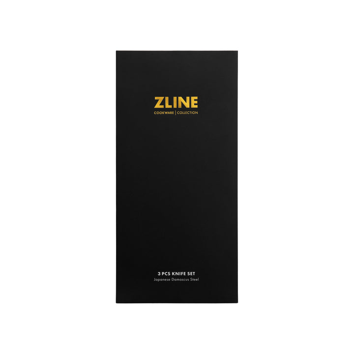 ZLINE 3-Piece Professional Japanese Damascus Steel Kitchen Knife Set