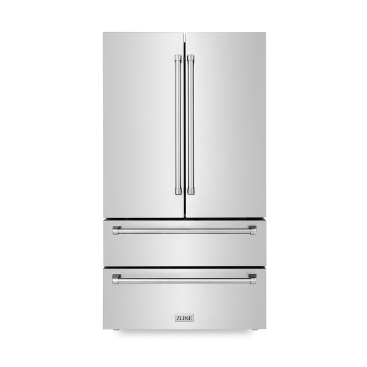 ZLINE 5-Piece Appliance Package - 30 In. Gas Rangetop, Range Hood, Refrigerator, Dishwasher and Wall Oven in Stainless Steel, 5KPR-RTRH30-AWSDWV