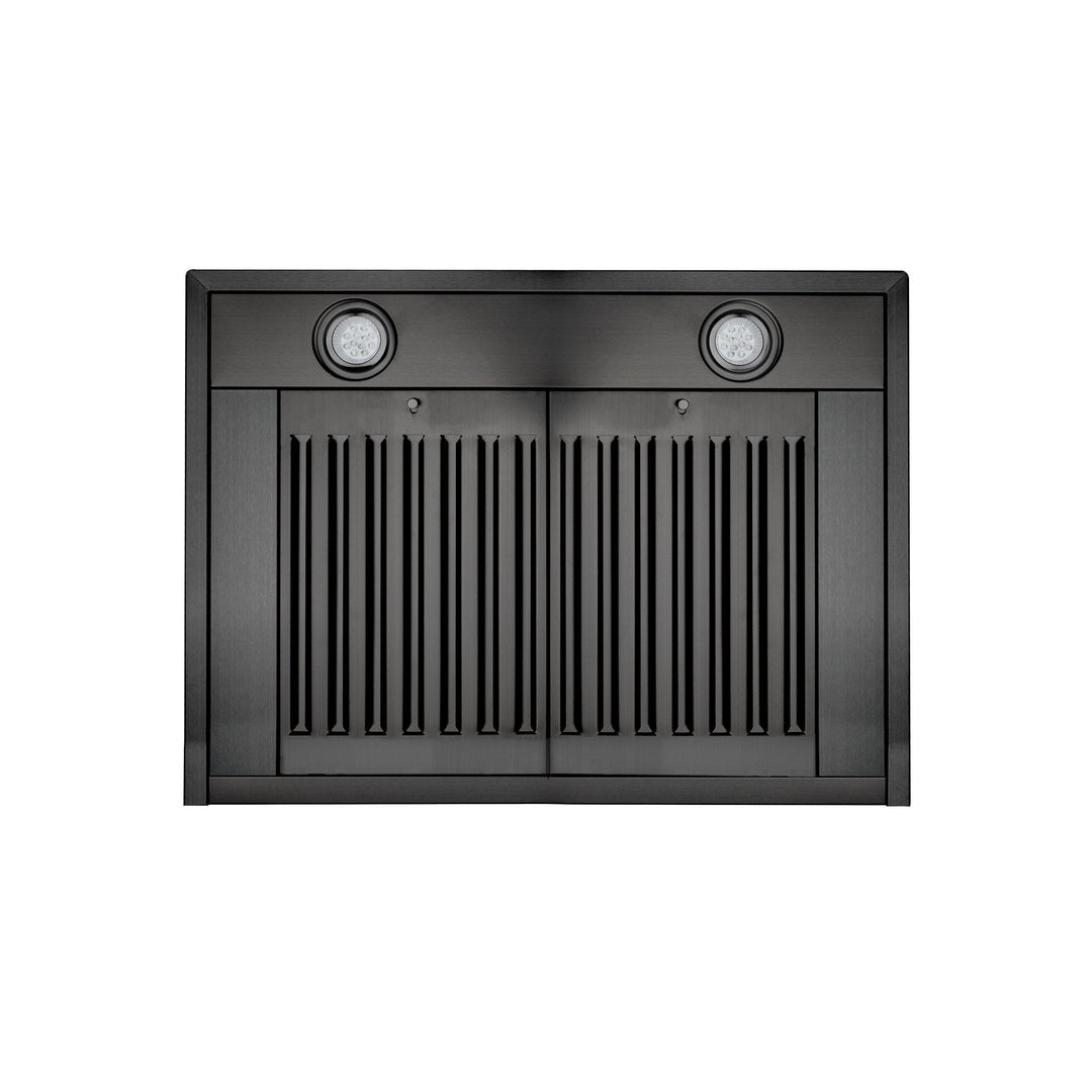 ZLINE Appliance Package - 30 In. Dual Fuel Range, Range Hood, Microwave Oven in Black Stainless Steel, 3KP-RABRHMWO-30