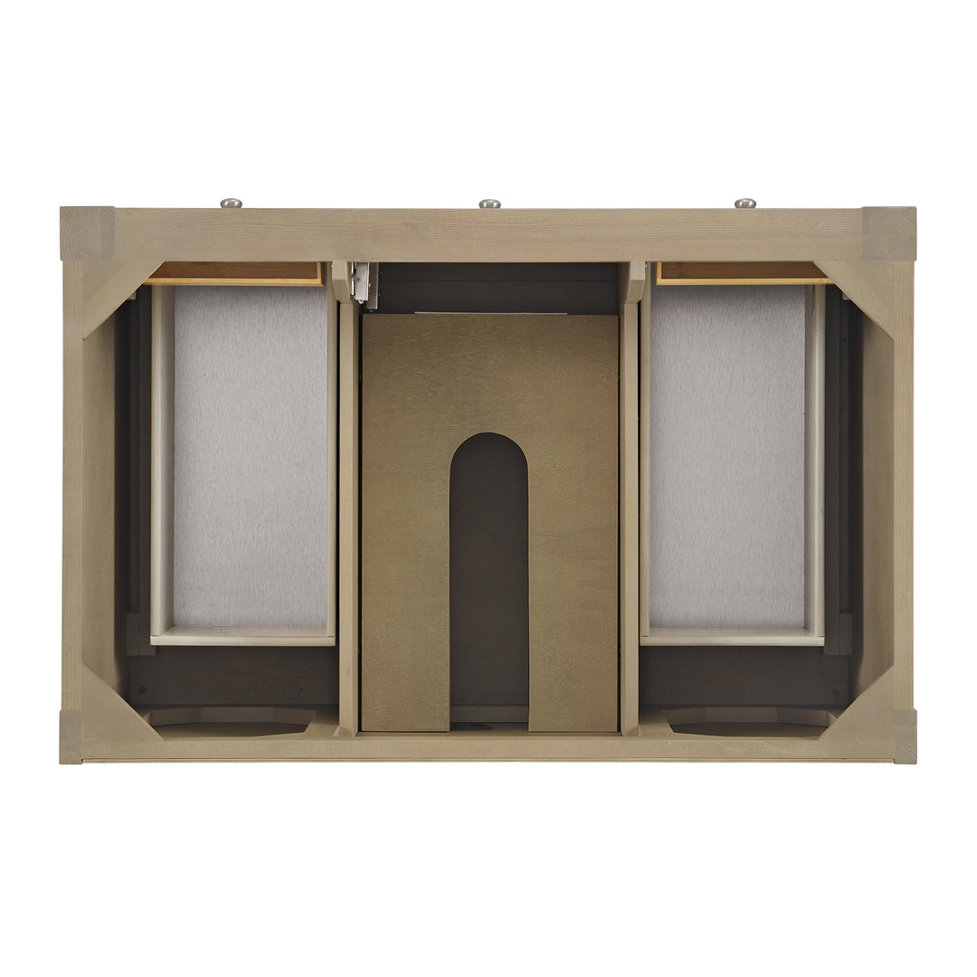 Breckenridge 36" Single Vanity, Whitewashed Oak w/ 3 CM Lime Delight Silestone Top