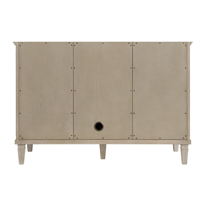 Lorelai 48" Single Vanity, Whitewashed Oak w/ 3 CM Eternal Jasmine Pearl Silestone Top