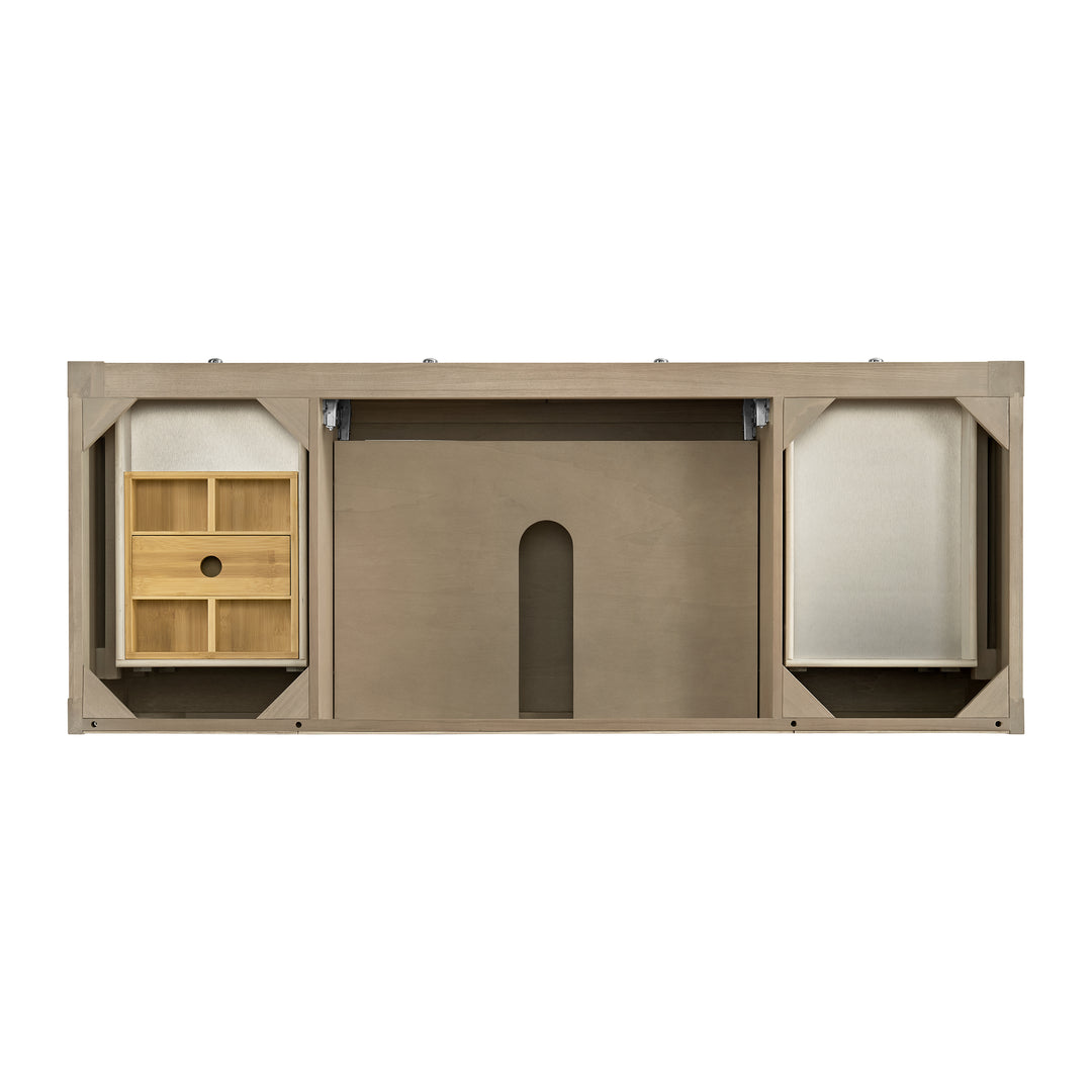 Breckenridge 60" Single Vanity, Whitewashed Oak