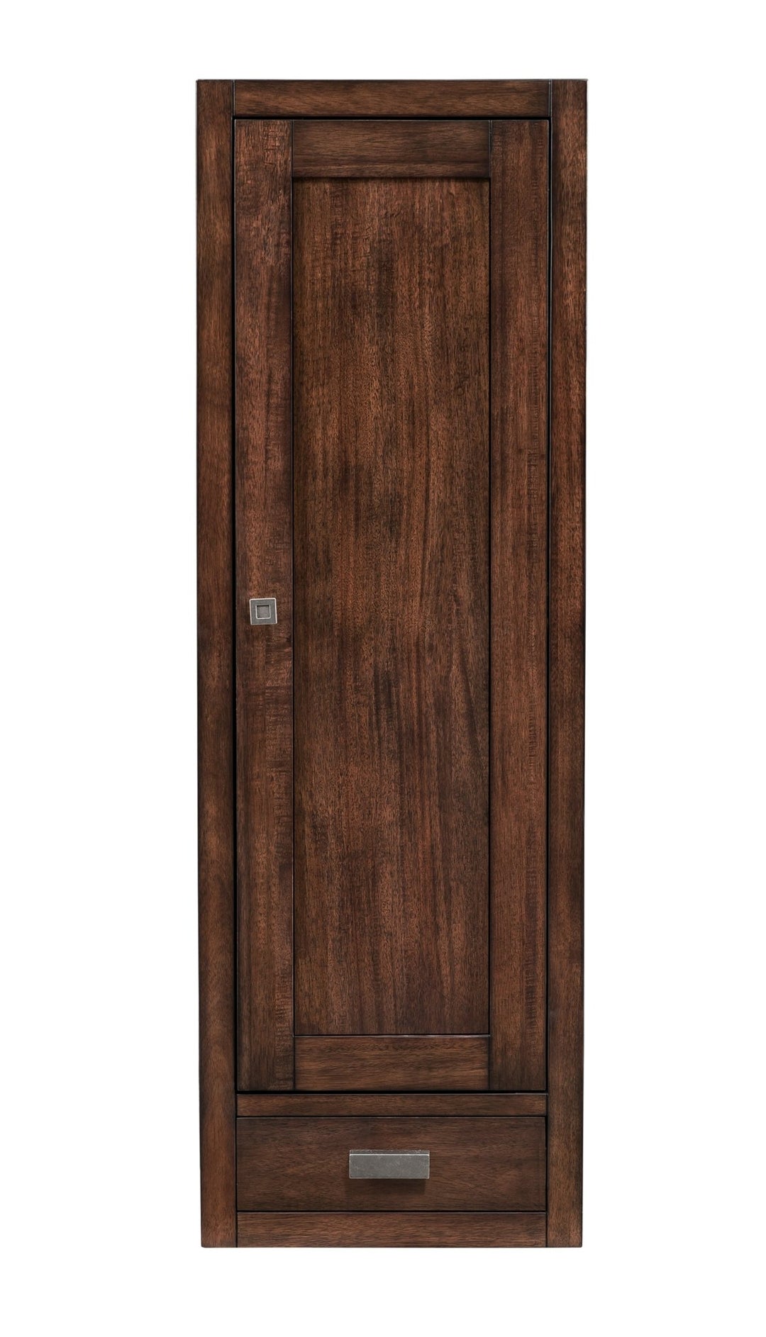 Addison 12" D Petite Tower Hutch - Right, Mid-Century Acacia