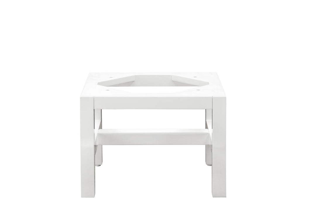 Addison 12"  Wooden Stand for Petite Tower Hutch, Glossy White