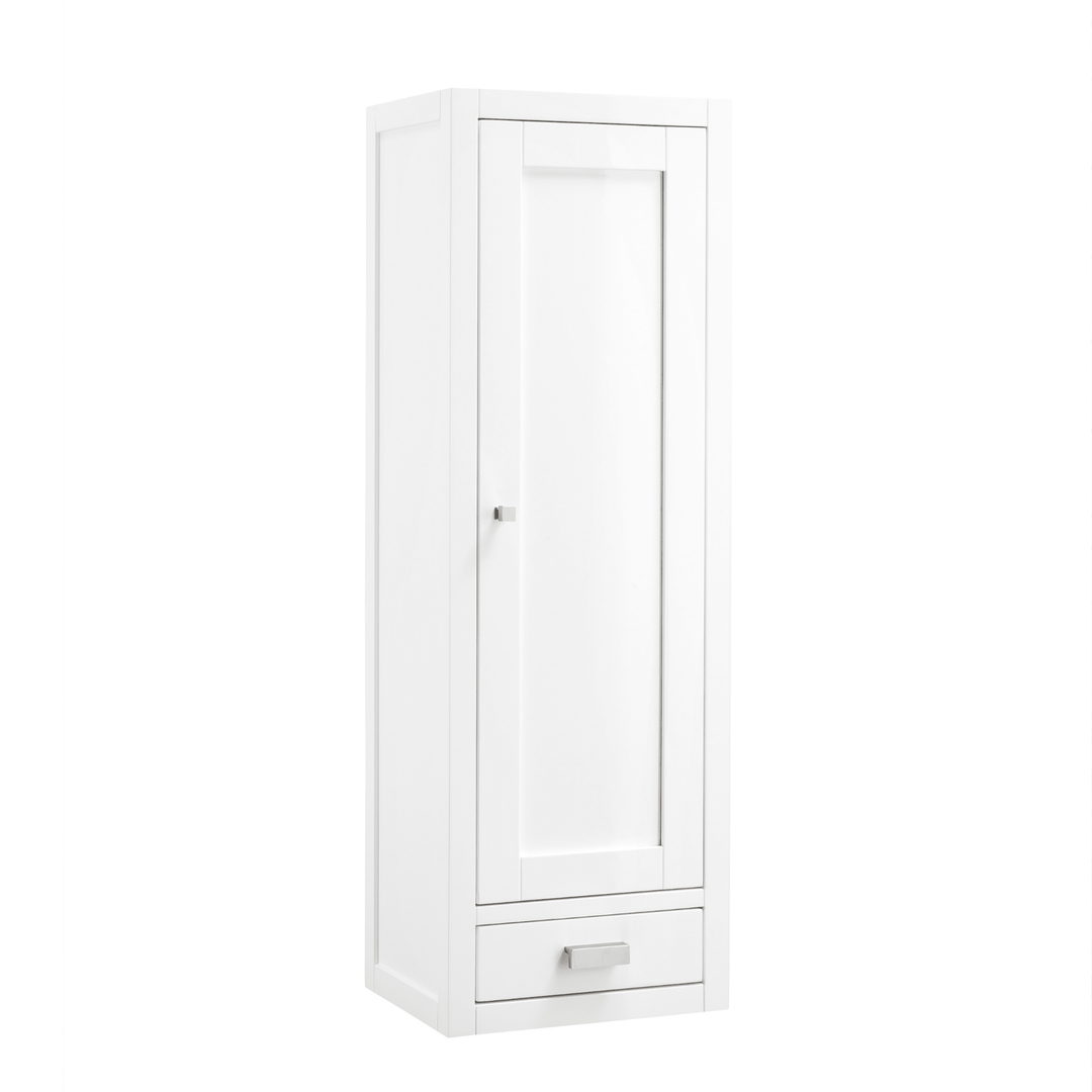 Addison 15" D Grand Tower Hutch - Left, Glossy White