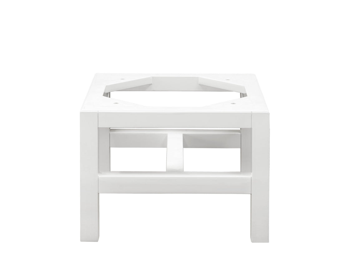 Addison 15"  Wooden Stand for Grand Tower Hutch, Glossy White