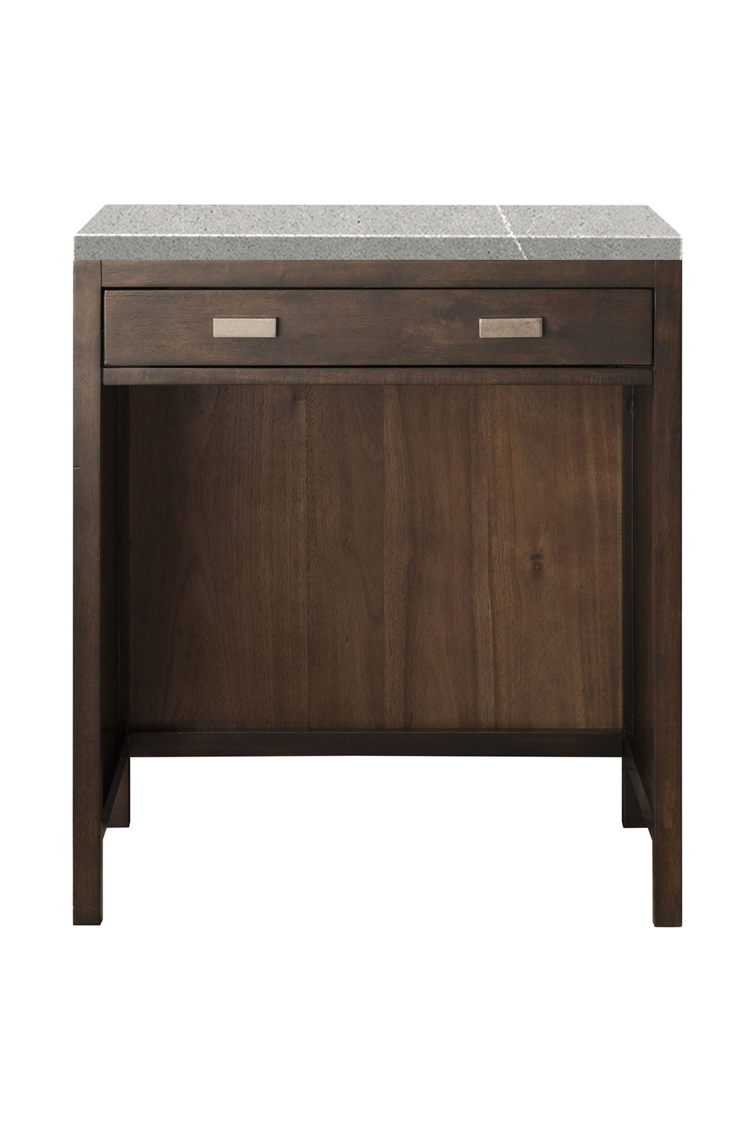 Addison 30" Countertop Unit, Mid-Century Acacia w/ 3 CM Eternal Serena Silestone Top