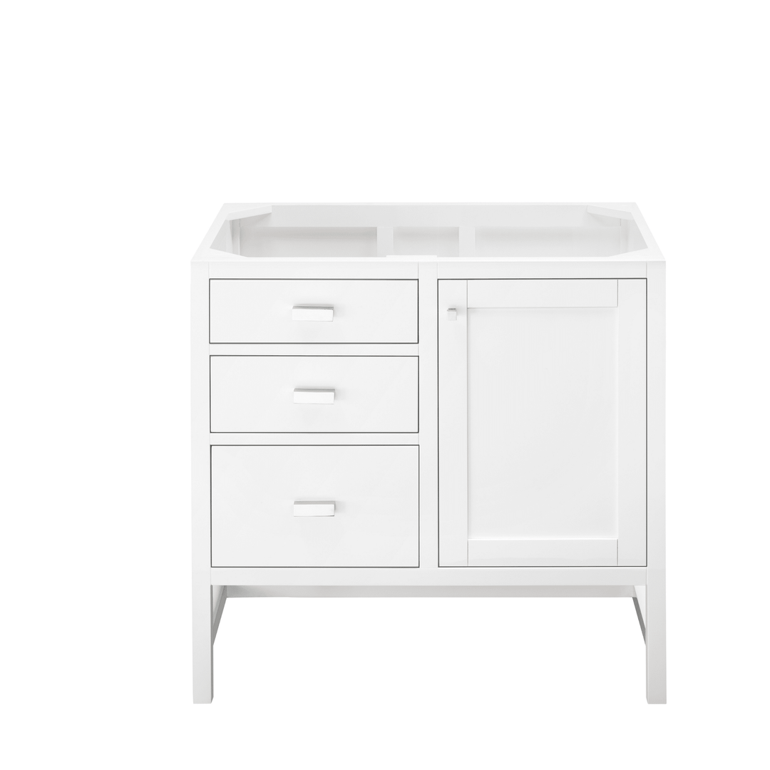 Addison 30" Single Vanity Cabinet, Glossy White