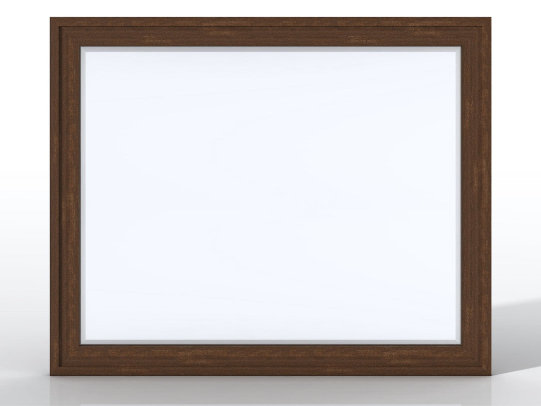 Addison 48" Rectangular Mirror, Mid-Century Acacia