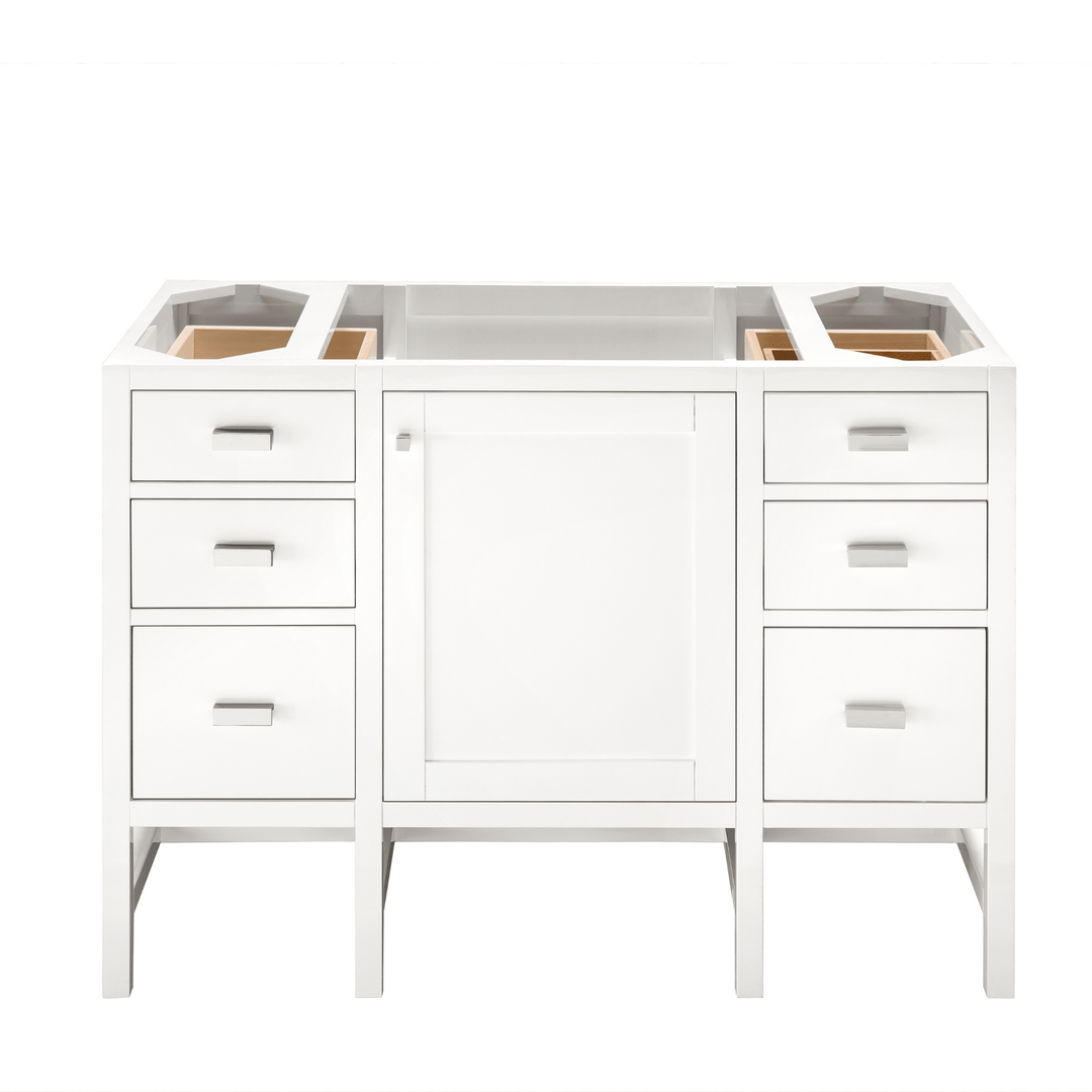 Addison 48" Single Vanity Cabinet, Glossy White
