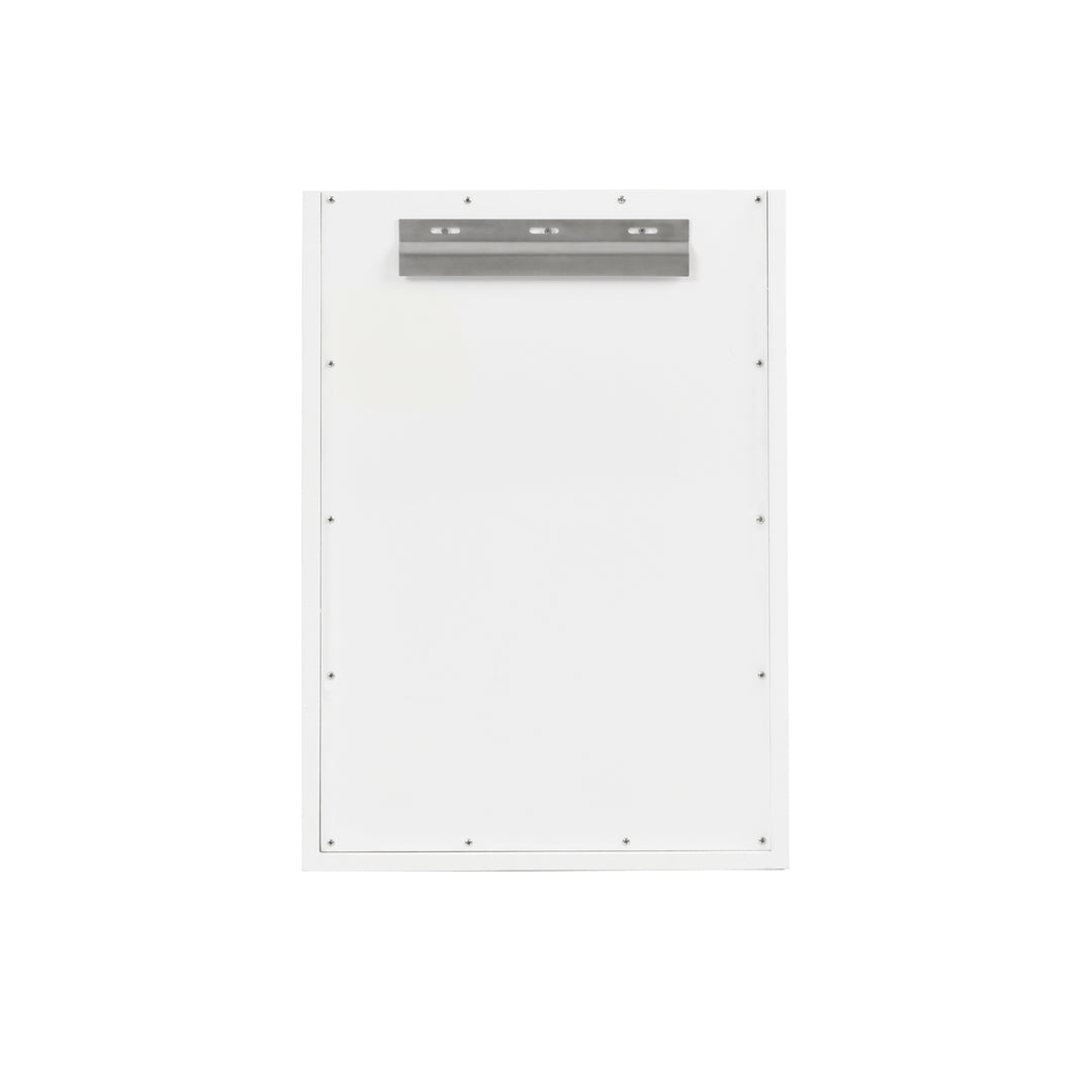 Chianti 20" Single Cabinet, Glossy White, Champagne Brass