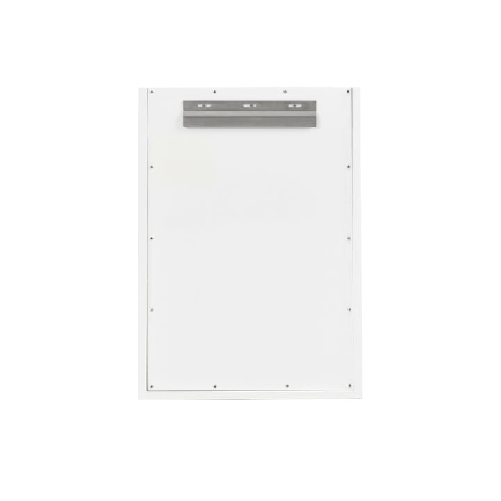 Chianti 20" Single Cabinet, Glossy White, Champagne Brass