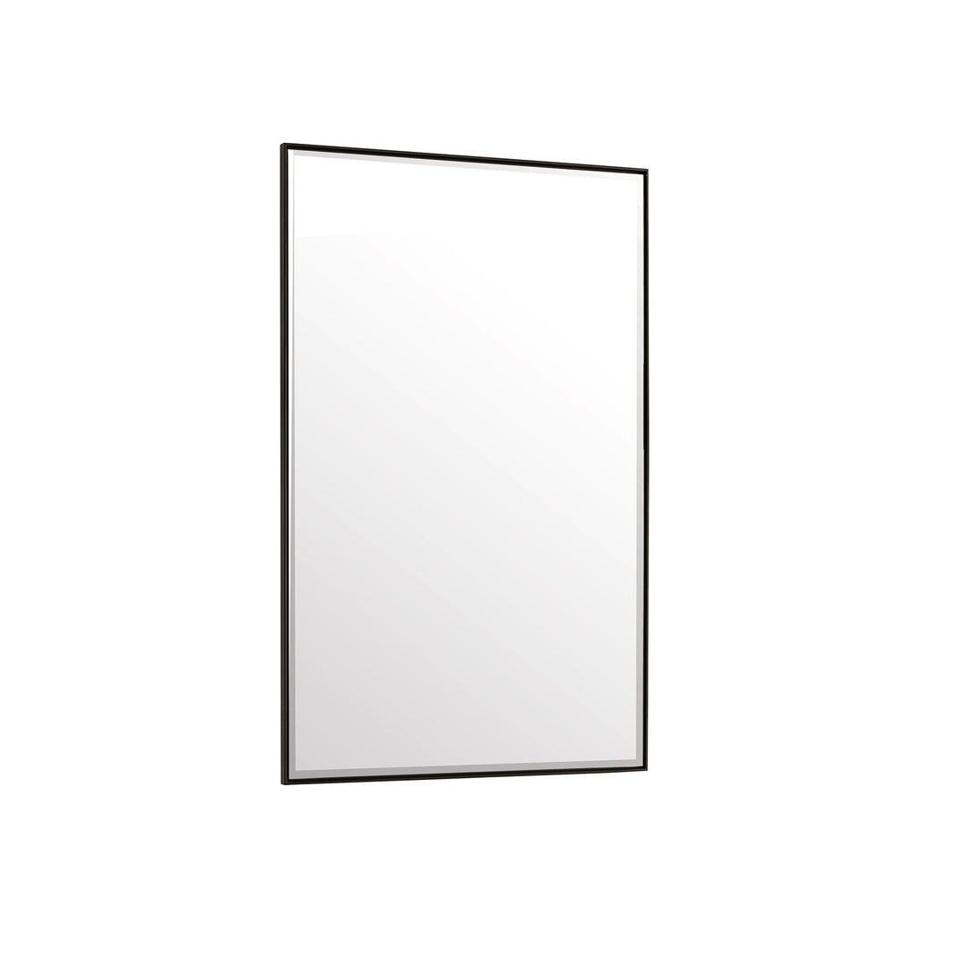 Rohe 26" Rectangular Mirror, Matte Black