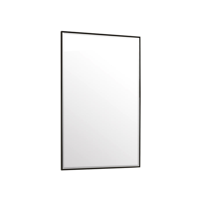 Rohe 26" Rectangular Mirror, Matte Black