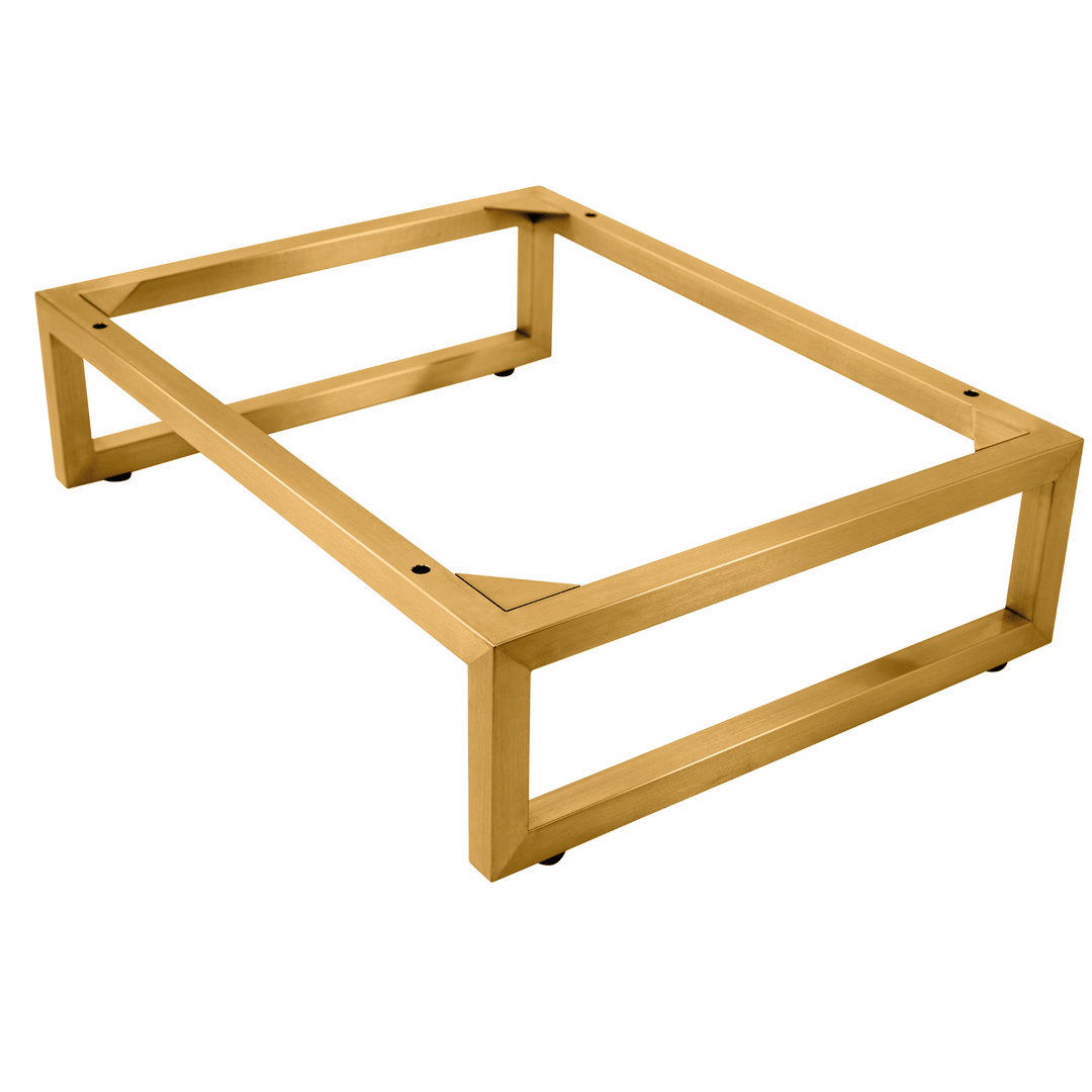 Alicante' 24" Stainless Steel Base, Radiant Gold