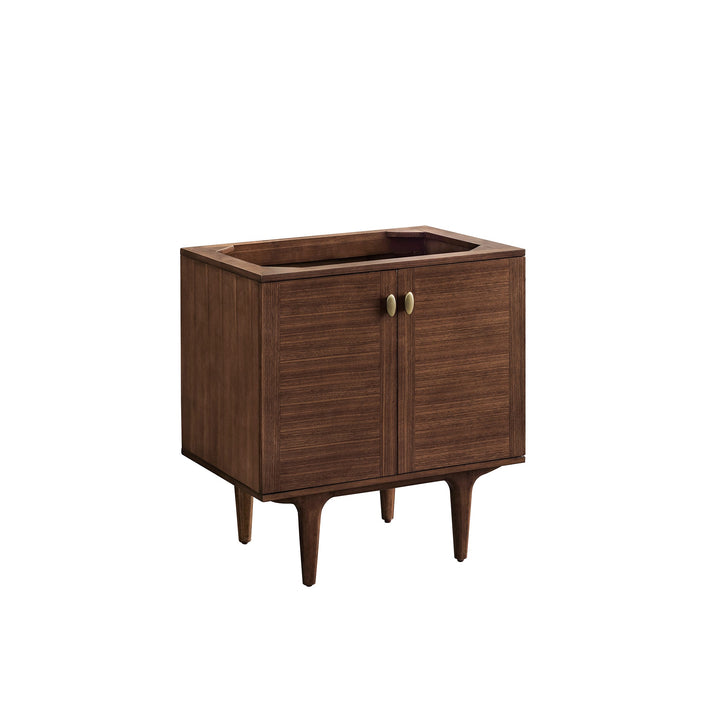 Amberly 30" Single Vanity Cabinet, Mid-Century Walnut