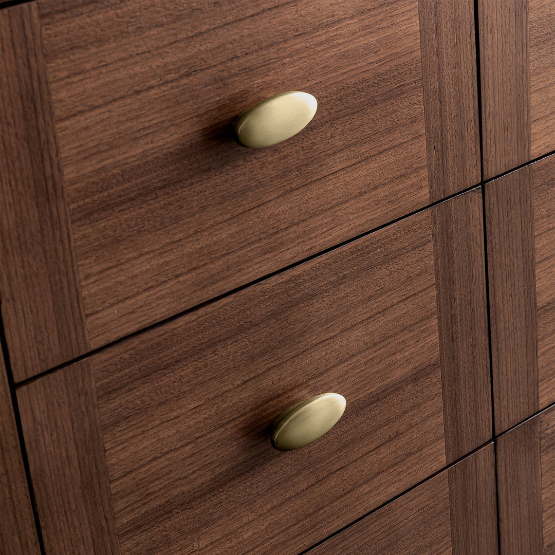 Amberly 60" Double Vanity Cabinet, Mid-Century Walnut