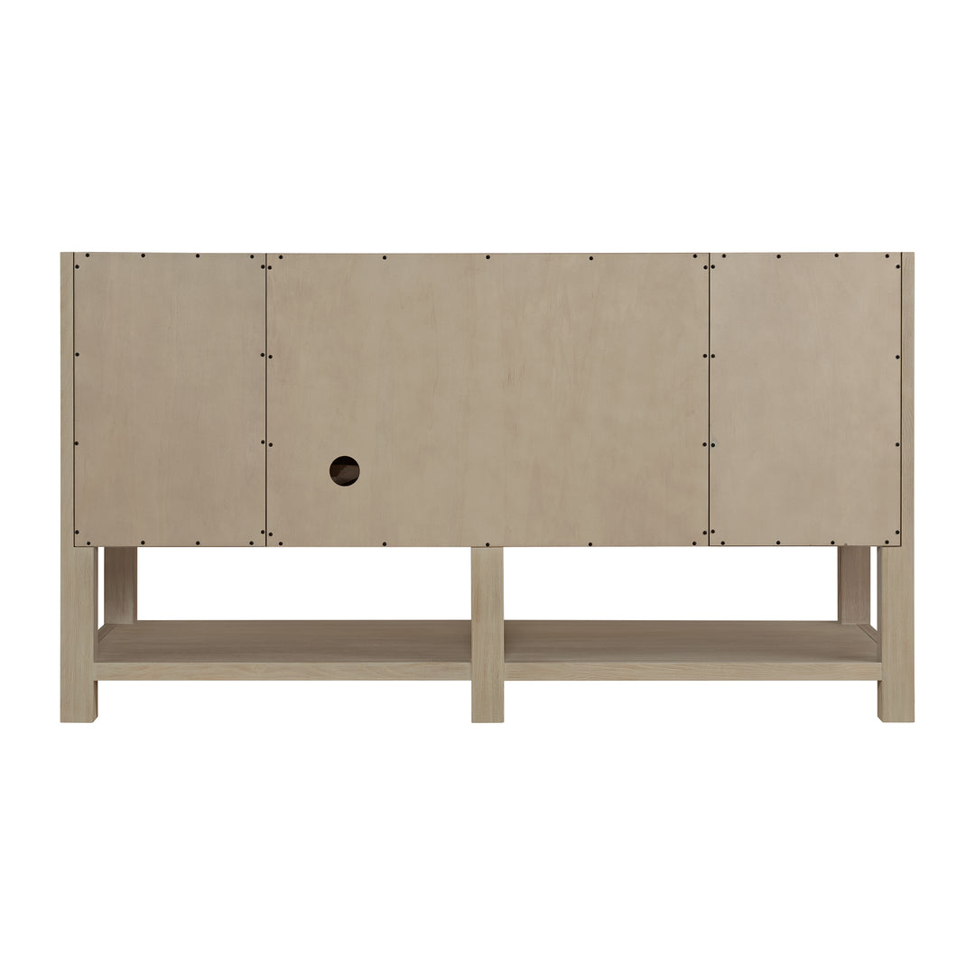 Breckenridge 60" Single Vanity, Whitewashed Oak