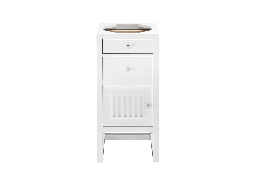 Athens 15" Base Cabinet Only w/ Drawers & Left Door, Glossy White